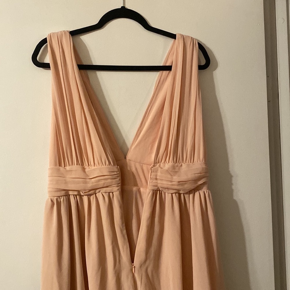 Lulus Heavenly Hues Blush Maxi Dress Gown - Picture 7 of 13